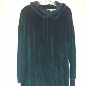 Chaswicks womens velour cowl neck sweater sz. M